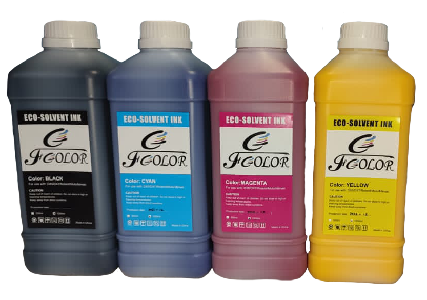 Set de tintas ecosolventes (4 colores)