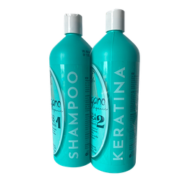 Shampoo  Antiresiduos Orgánico/Vegano 1L + Keratinas 1L (Vegana)